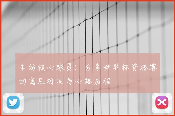 专访核心球员：分享世界杯资格赛的高压对决与心路历程